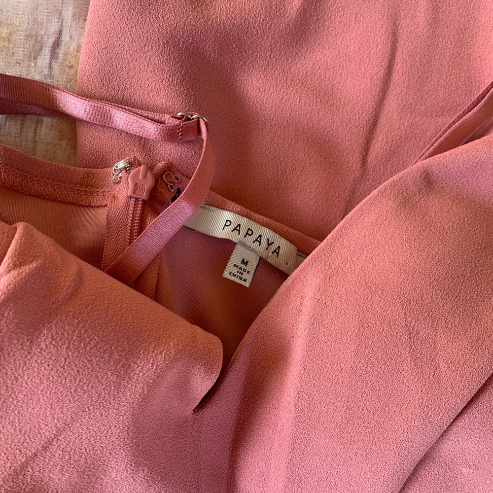 Mauve Romper with Rhinestone Cutouts - Picture 5 of 5